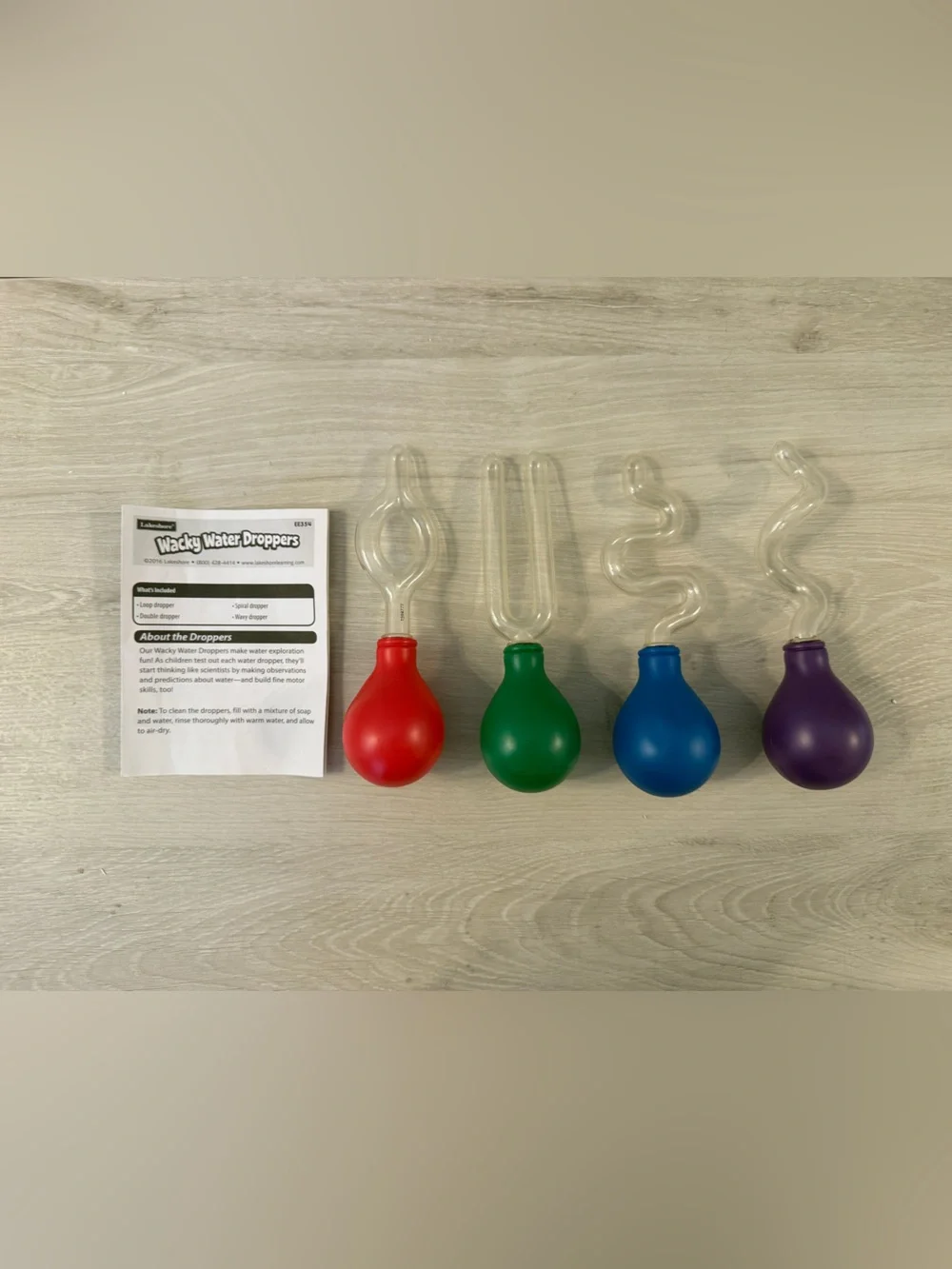 LAKESHORE LEARNING Wacky Water Droppers - Set of 4